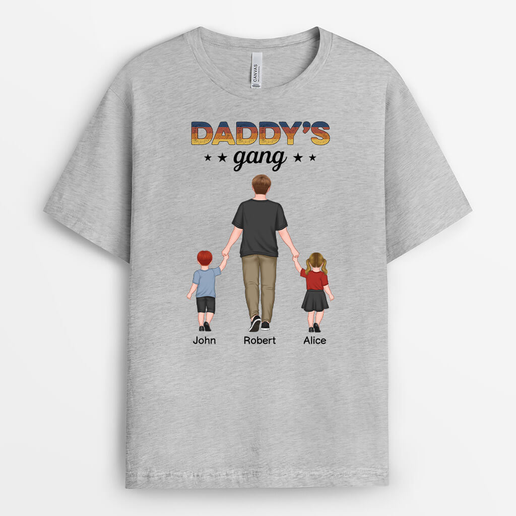 Daddy's Gang - Personalized T-Shirt for Dad