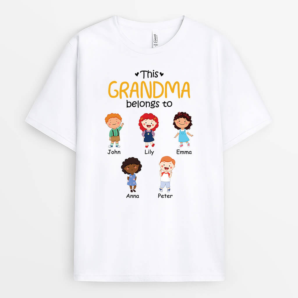 This Grandma Belongs To - Custom T-Shirt for Grandma