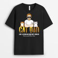 Cat Dad Like A Regular Dad But Cooler - Cat Dad Shirts Personalized