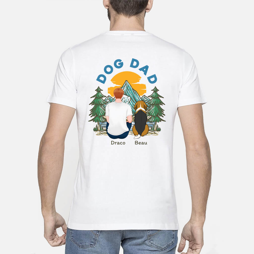 Dog Dad/Mom Sitting Back - Customized Dog Clothing for Humans