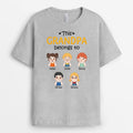 Personalized This Grandad Belongs To Kids With Hands On Chin T-shirt