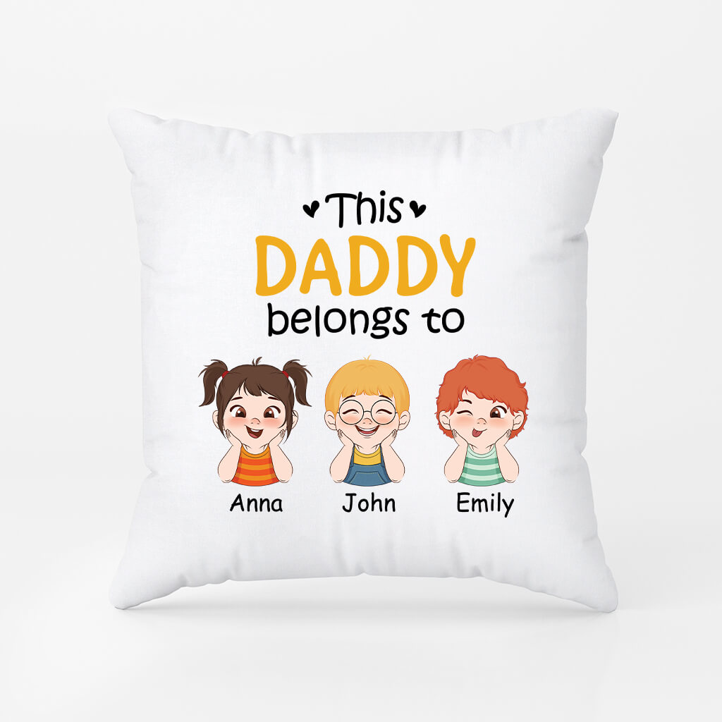 Personalized This Grandad Belongs To Kids Pillow