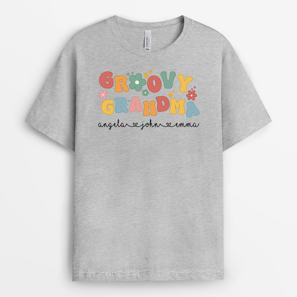 Personalized Groovy Mama T-shirt