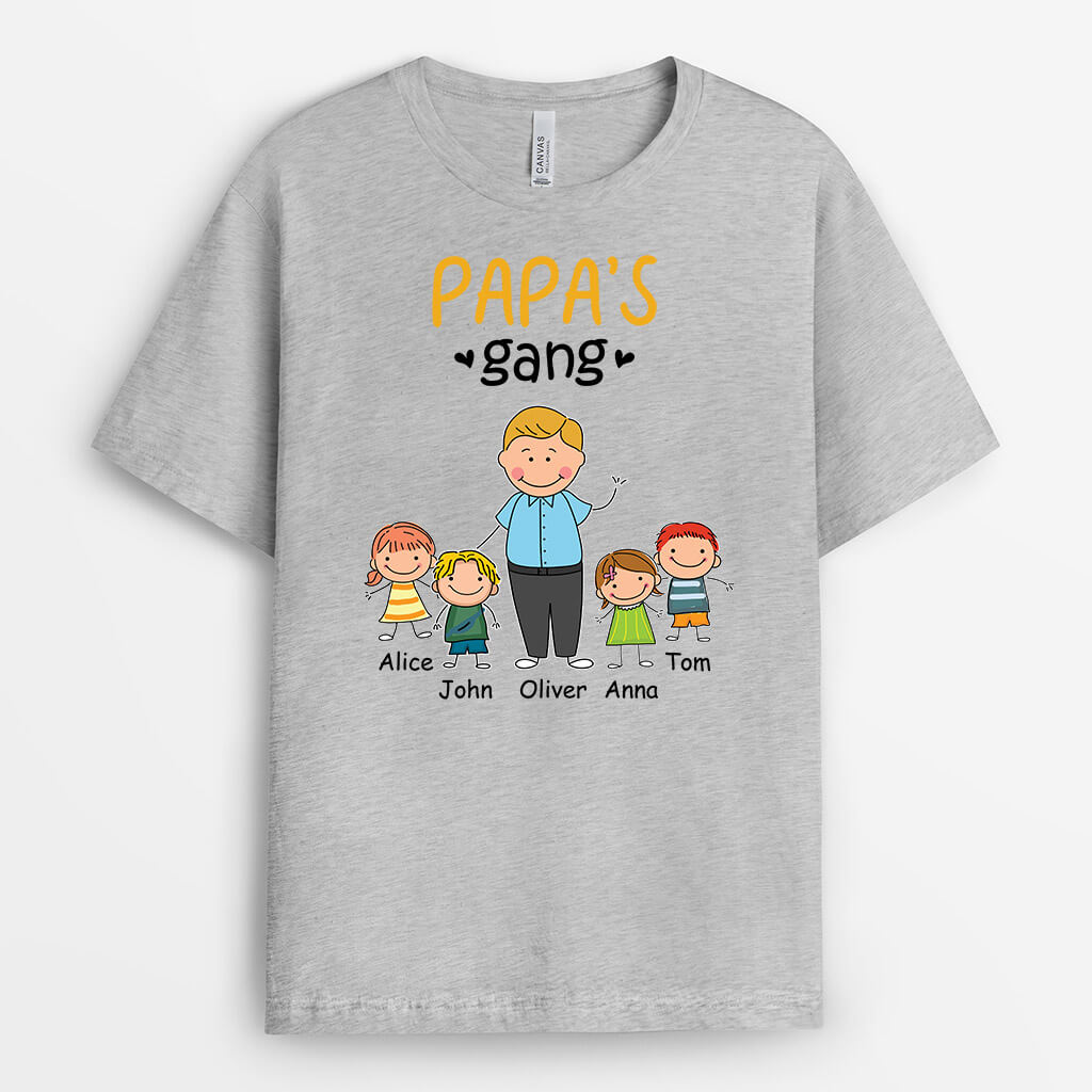 Personalized Grandpa's Gang T-shirt