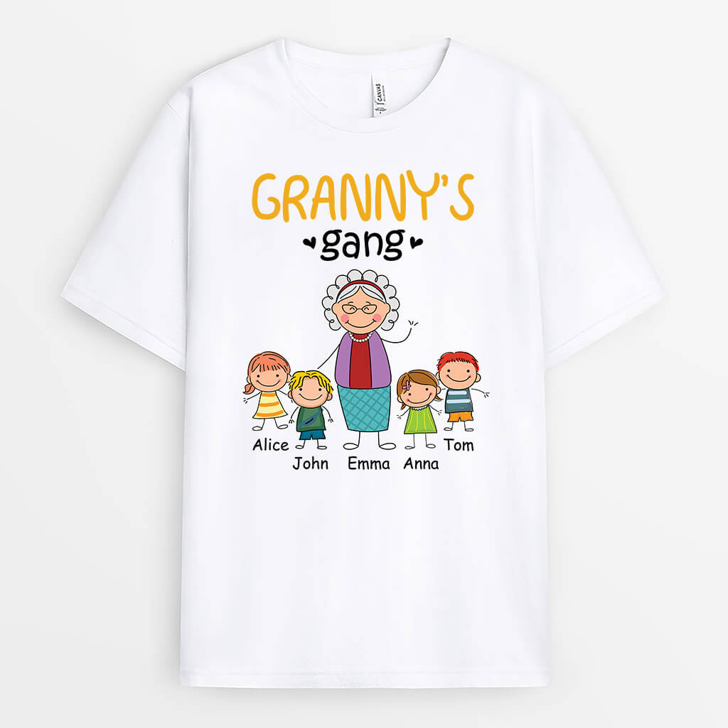 Personalized Grandma's Gang T-shirt