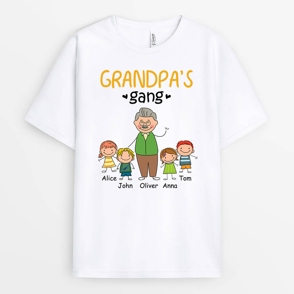 Personalized Grandpa's Gang T-shirt