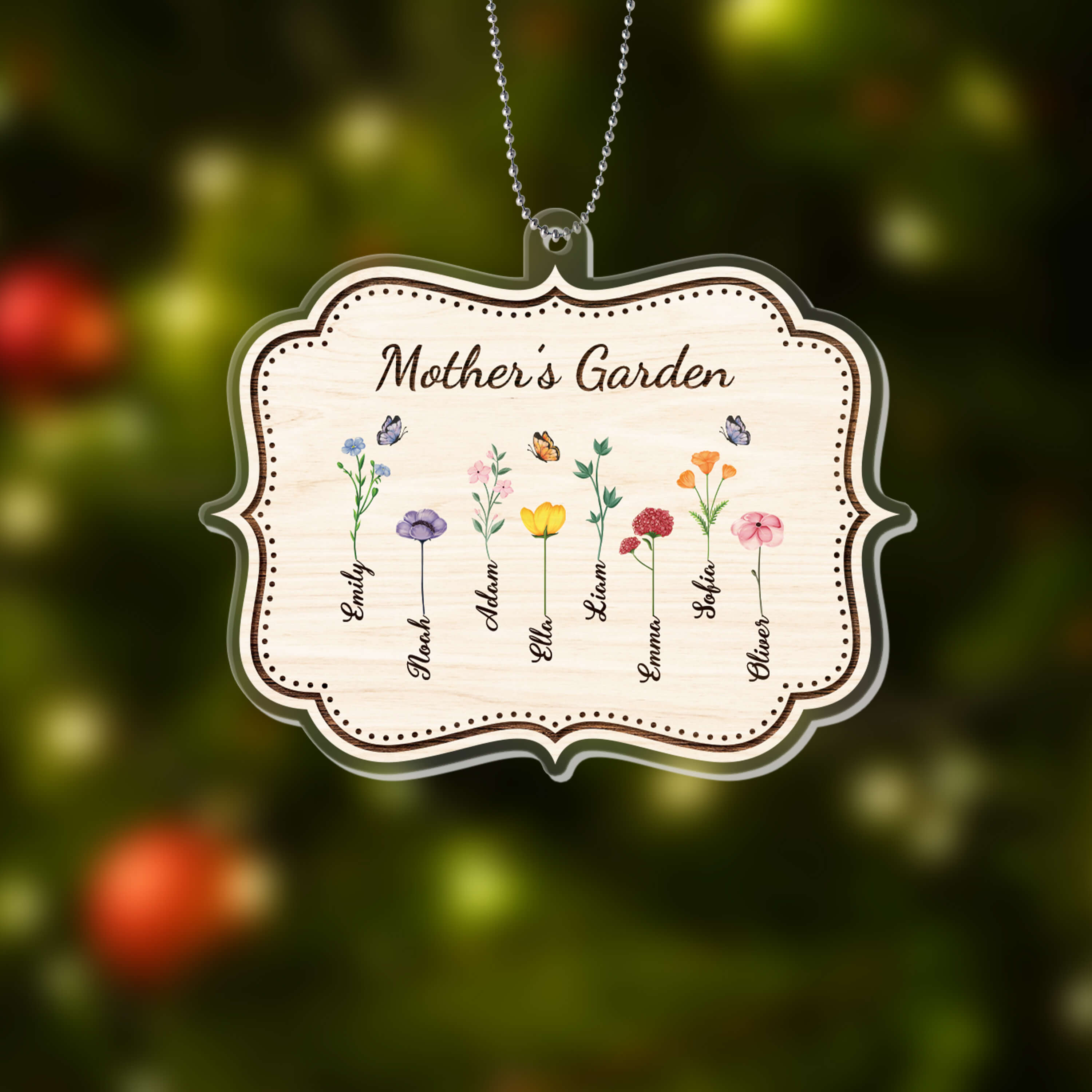 Personalized Grandma's Garden Ornament