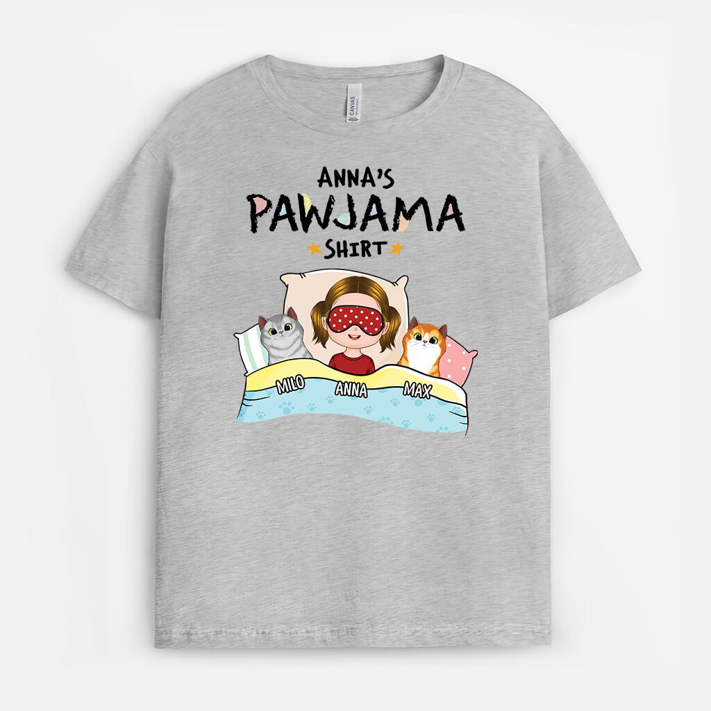 Personalized Cat Shirts for Kids - Pawjama Shirt