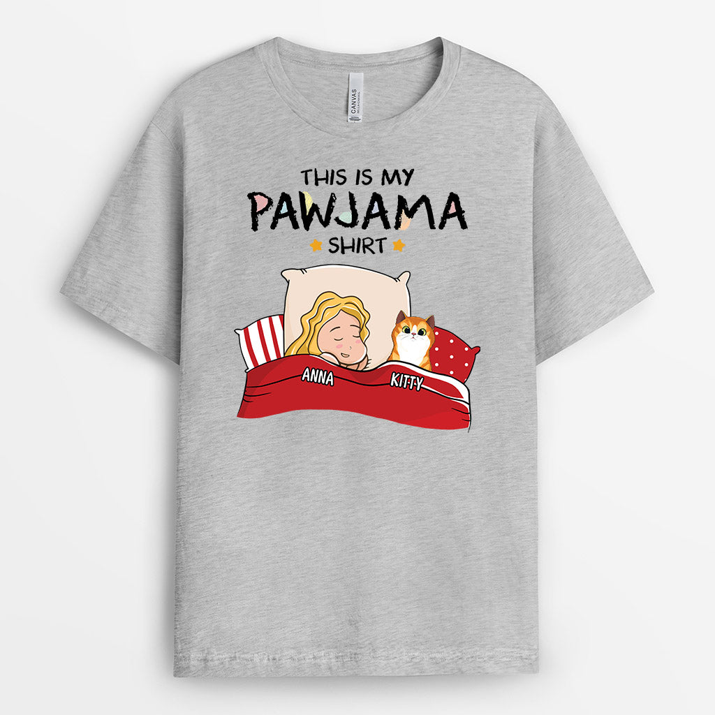 Personalized Cat Shirts - Pawjama Shirt for Cat Lovers