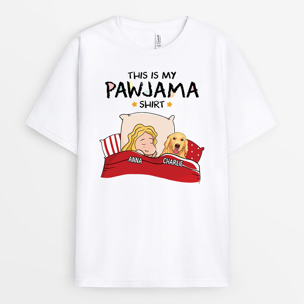This Is My Pawjama - Personalized Dog Tee Shirts for Humans