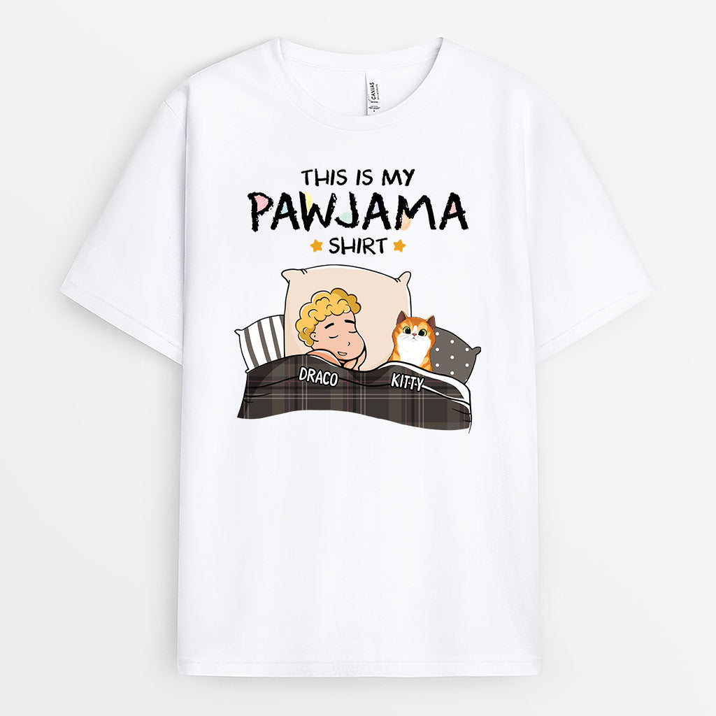 Personalized Cat Shirts - Pawjama Shirt for Cat Lovers