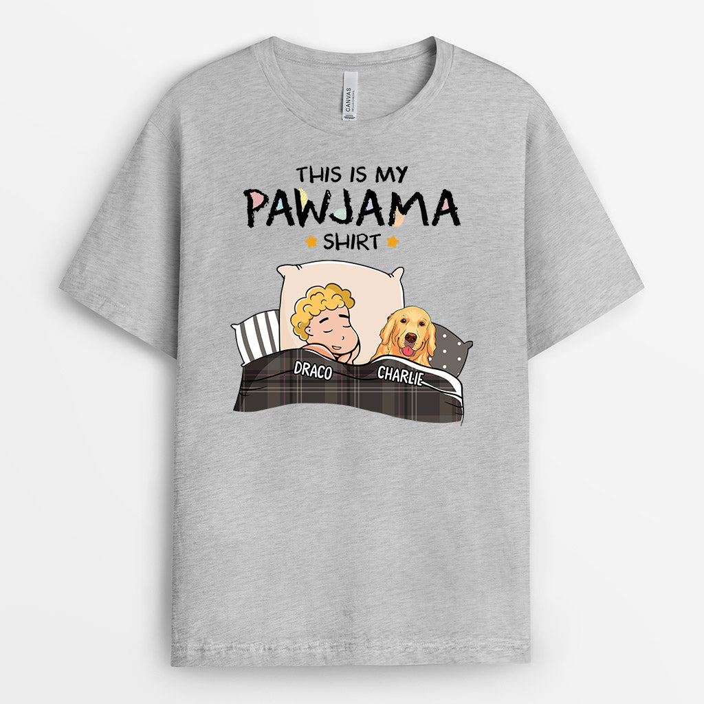 This Is My Pawjama - Personalized Dog Tee Shirts for Humans