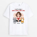 Just A Girl Who Loves Her Cats Shirt - Personalized Pet Clothes for Humans