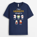 Personalized This Daddy Grandpa Belongs To Christmas Bears T-shirt