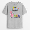 Personalized This Mommy Grandma Belongs To Dinosaurs T-shirt