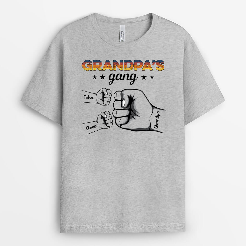 Personalized Daddy's Gang With Punch T-shirt
