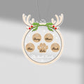 Personalized The Family Reindeer Horn Ornament