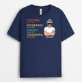 Legend Husband Dad And Papa Since - Personalized T-Shirt