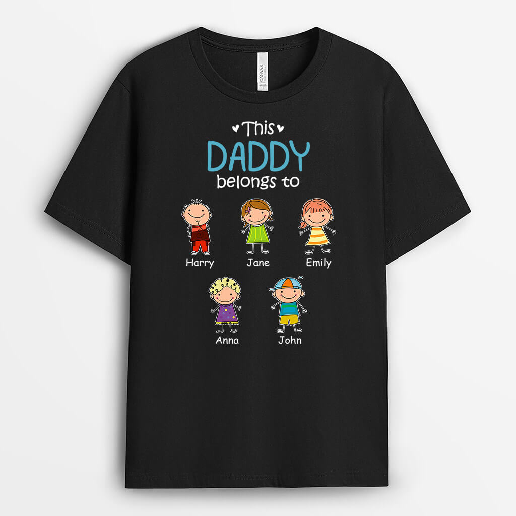 Personalized This Daddy Grandpa Belongs To T-shirt