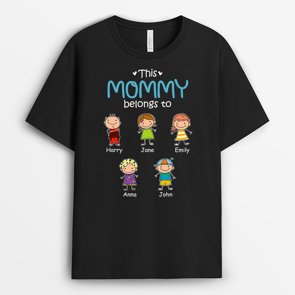 Personalized This Mommy Grandma Belongs To T-shirt