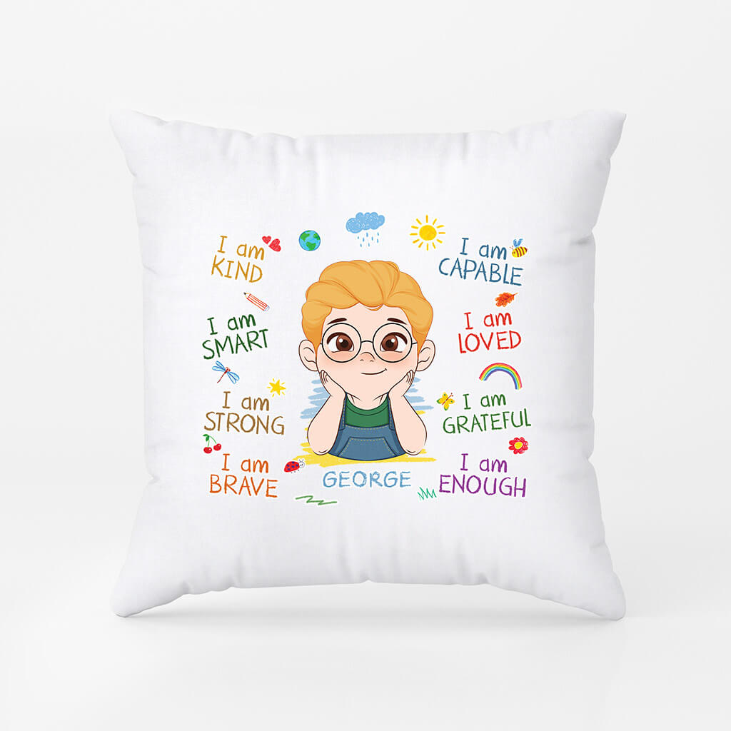 Personalized I Am A Confident Boy Pillow