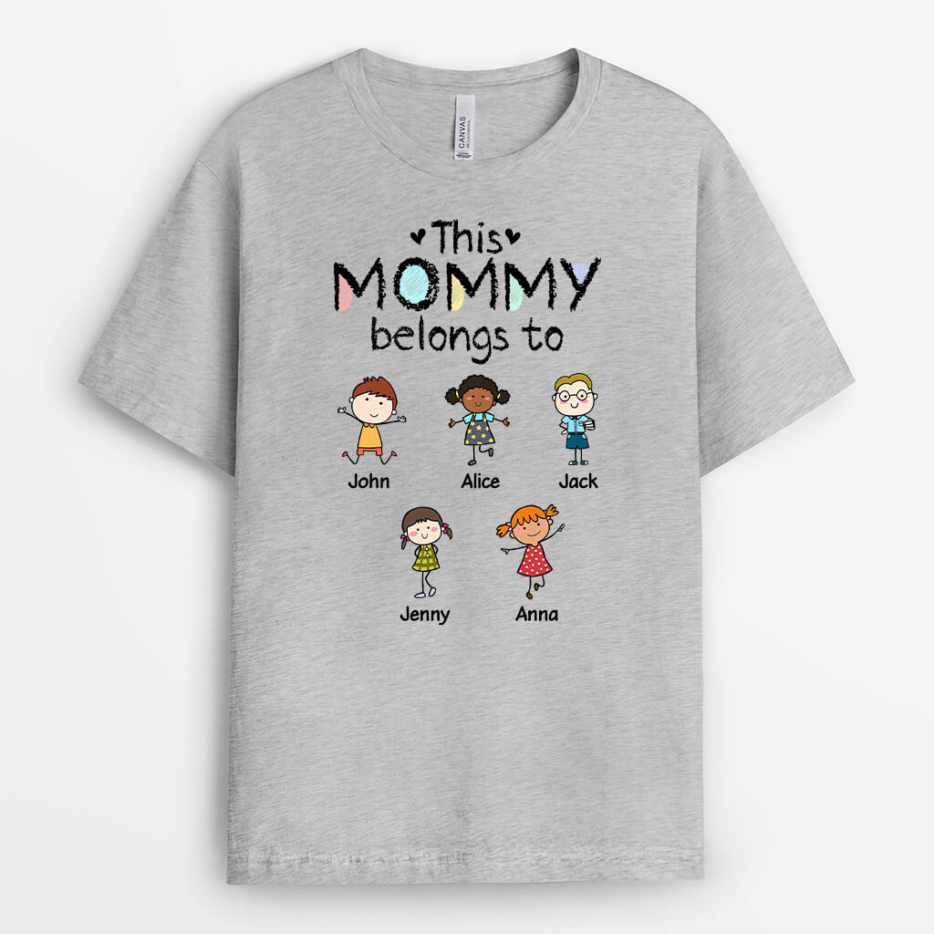 Personalized This Mommy Grandma Belongs To Shirt