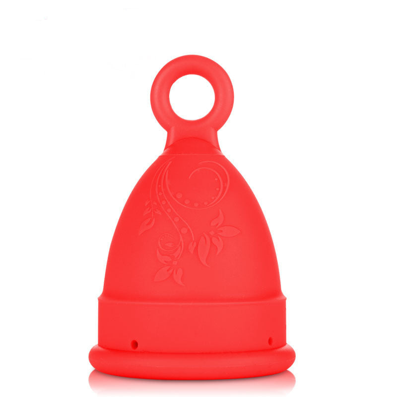 Menstrual cup, silicone, suitable for swimming during menstruation.