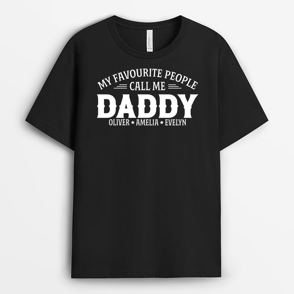 Personalized My Favorite People Call Me Papa T-shirt