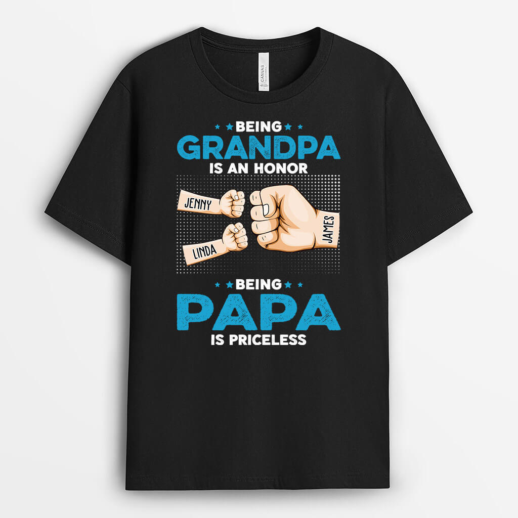 Personalized Papa With Punch T-shirt