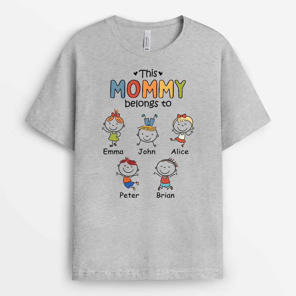This Grandma Belongs To - Funny Custom T-Shirt for Grandma