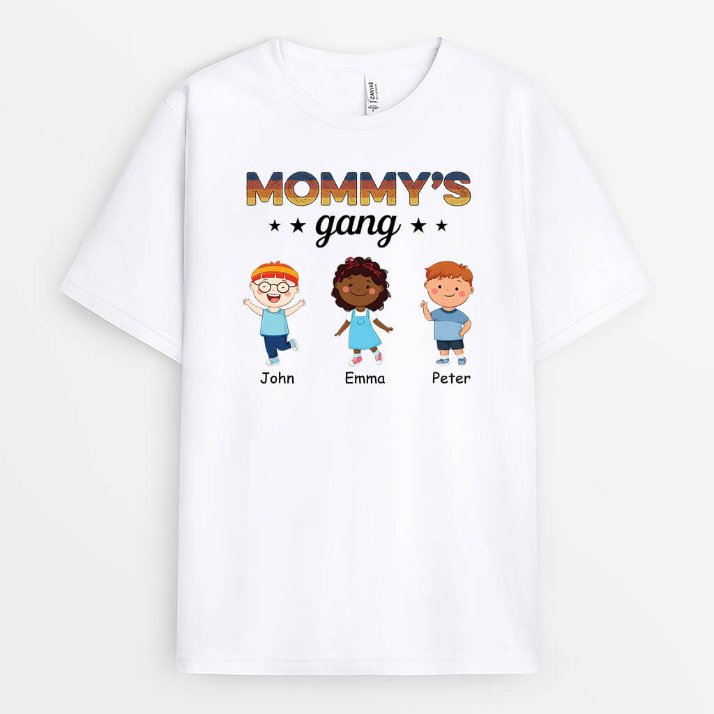 Grandma - Personalized Grandma T-Shirt with Kids