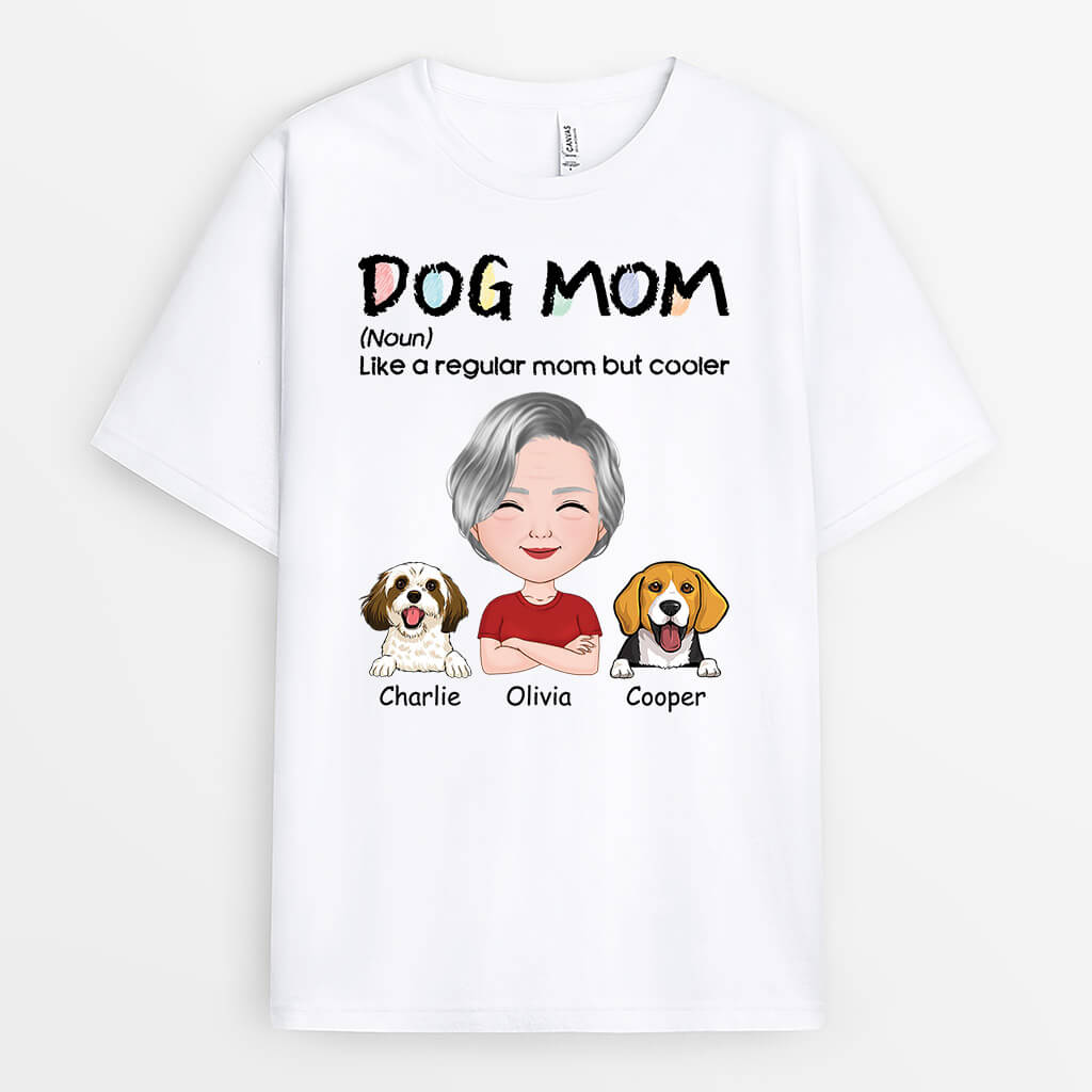Dog Mom Definition - Personalized Dog Shirts for Humans