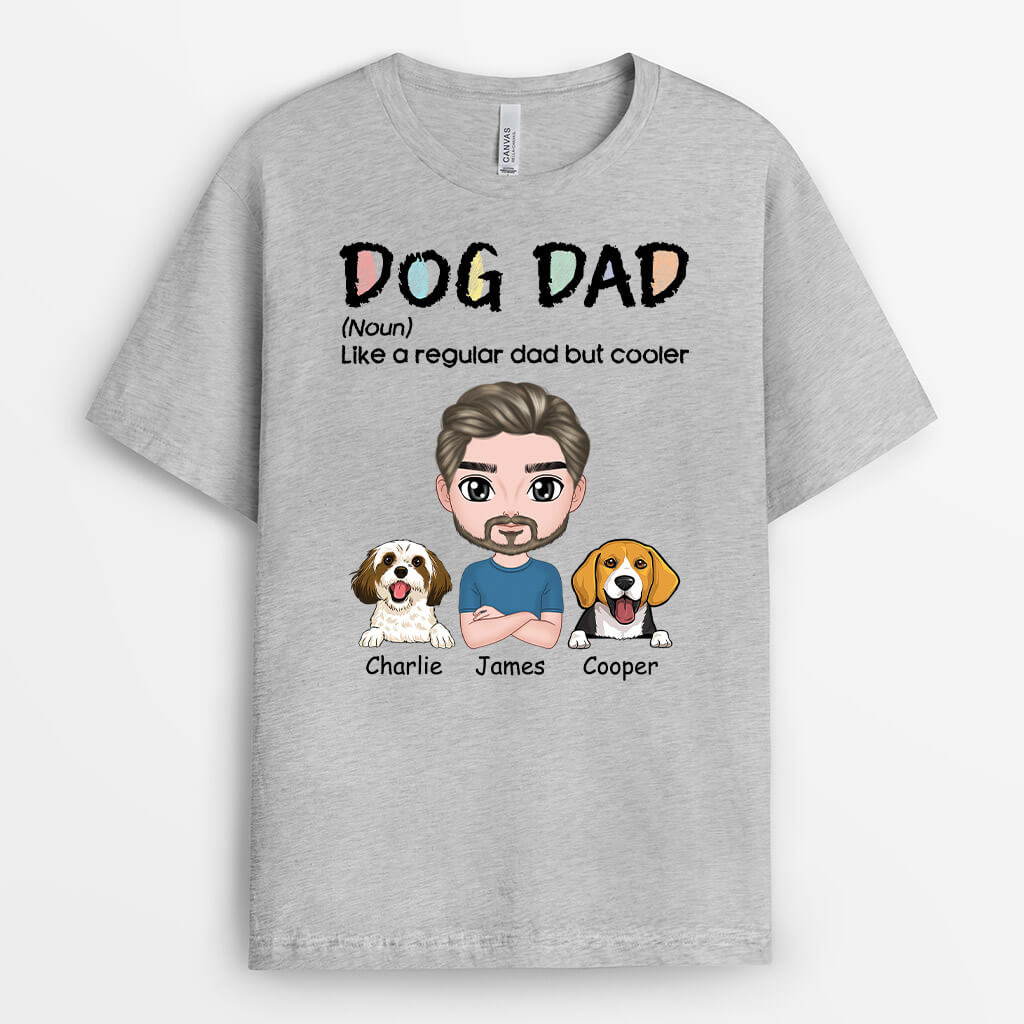 Dog Dad Definition T Shirt - Personalized Dog Clothes for Humans