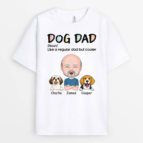 Dog Dad Definition T Shirt - Personalized Dog Clothes for Humans