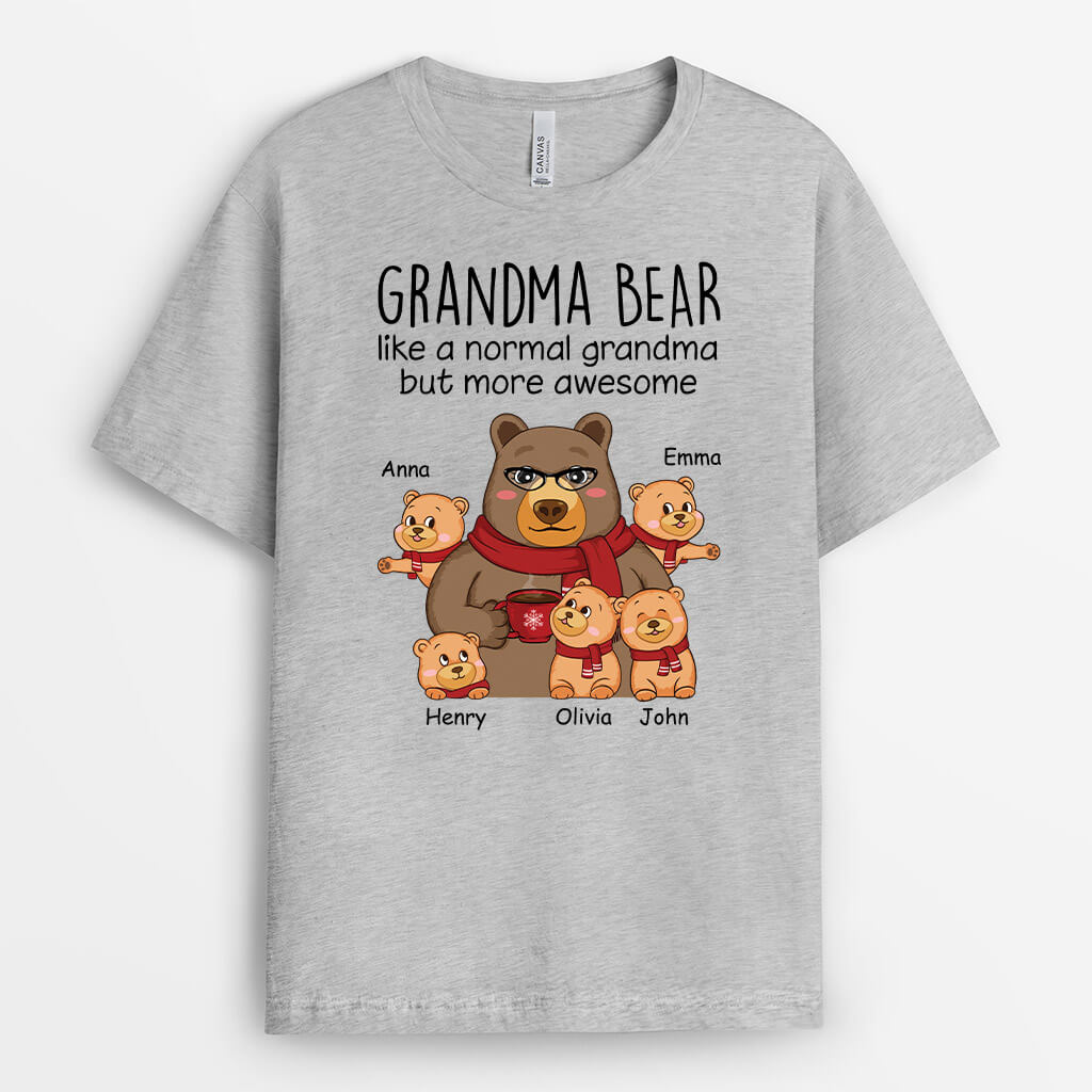 Personalized Grandma Bear Like A Normal Grandma But More Awesome T-shirt