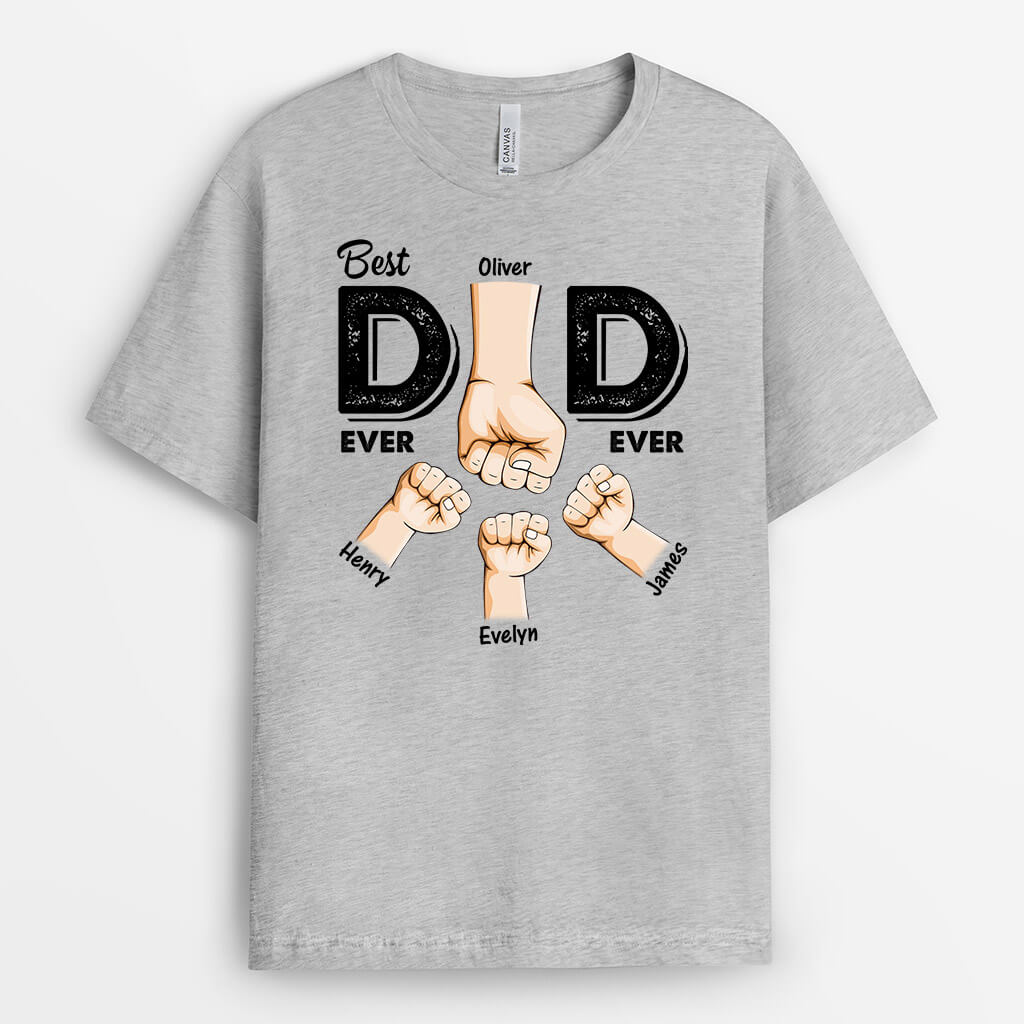 Personalized Best Dad Ever T-shirt