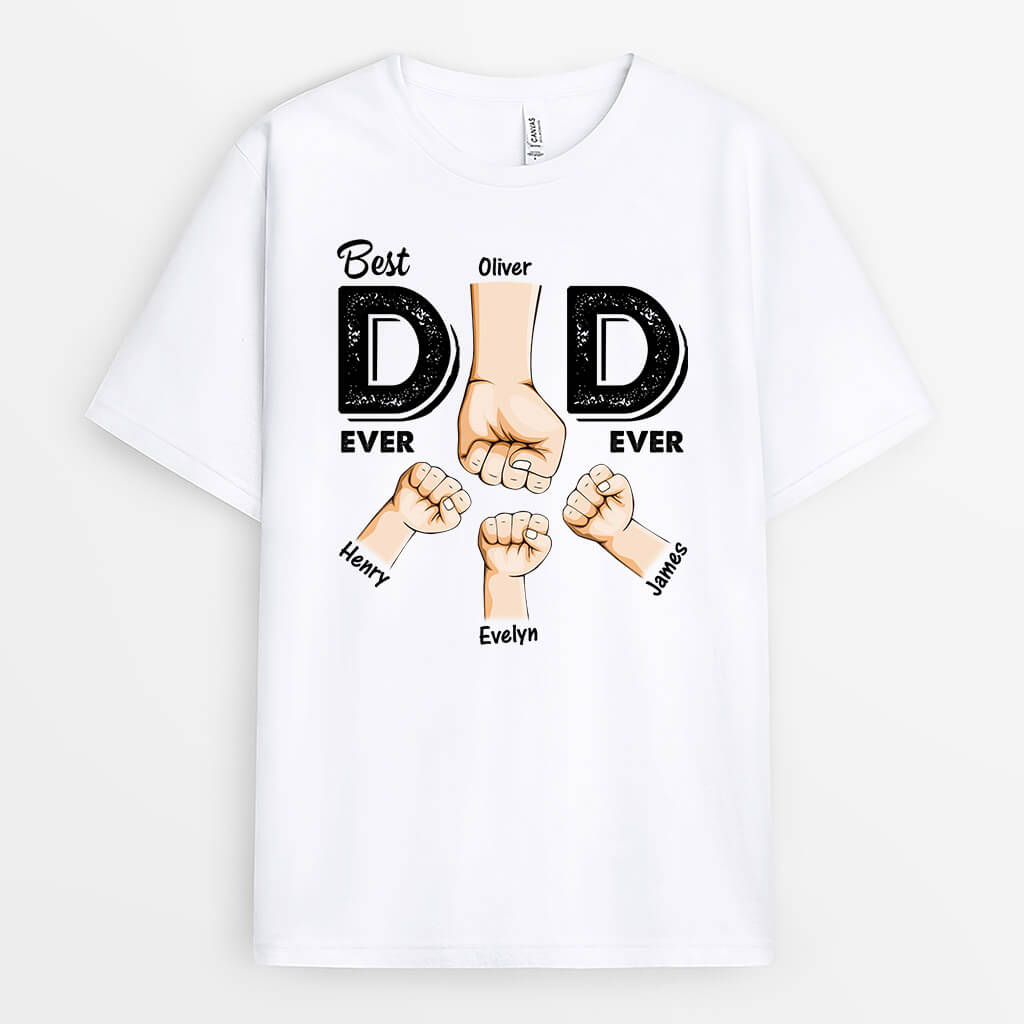 Personalized Best Dad Ever T-shirt