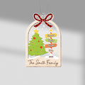 The Smith Family Ribbon Ornament - Custom Christmas Presents for Family