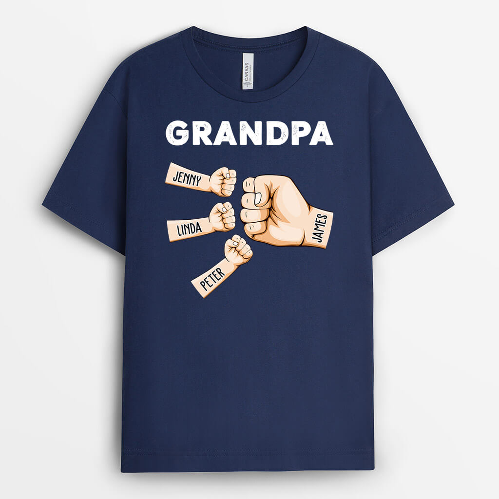 Personalized Grandad Punch T-shirt