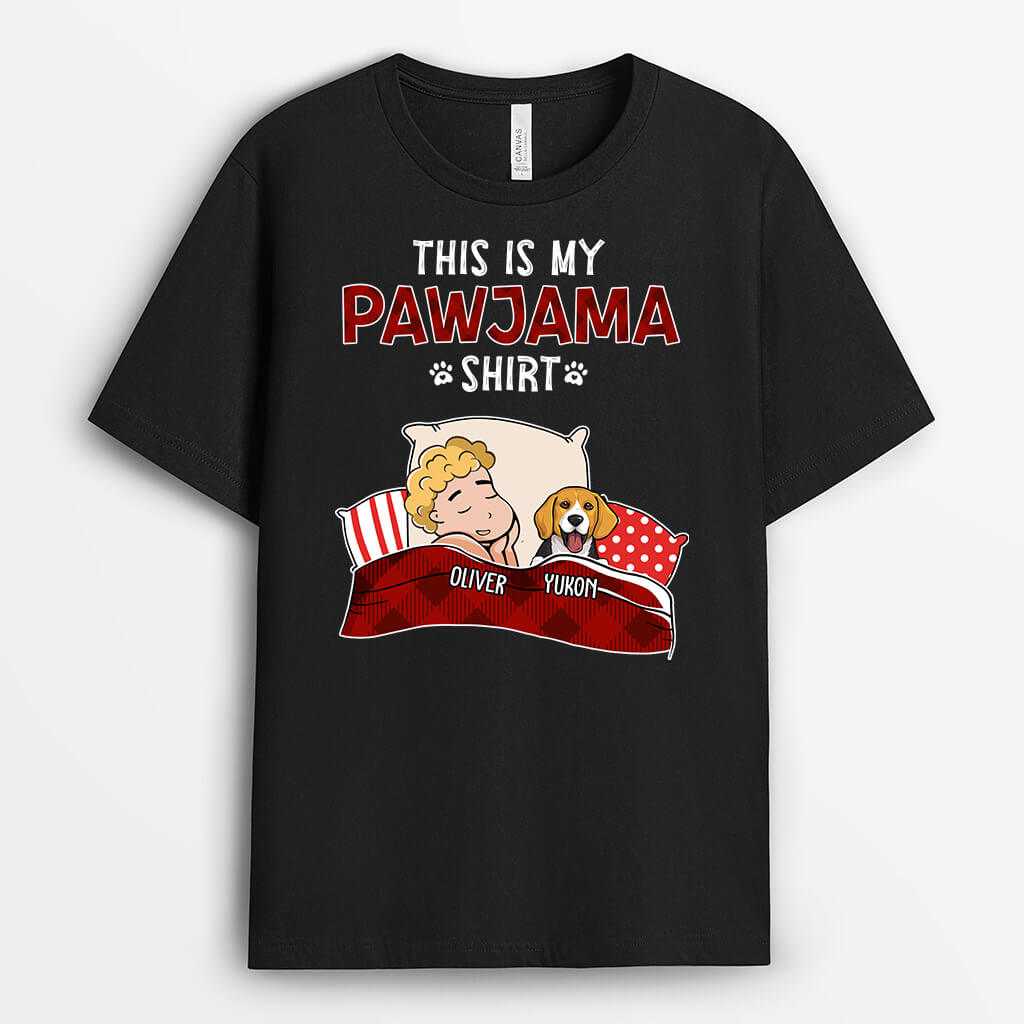 Personalized Dog Shirts for Humans - This is My Pawjama Shirt