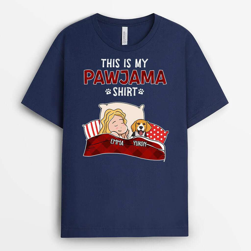 Personalized Dog Shirts for Humans - This is My Pawjama Shirt