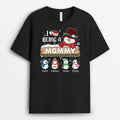 Personalized I Love Being A Grandma Snowman T-shirt
