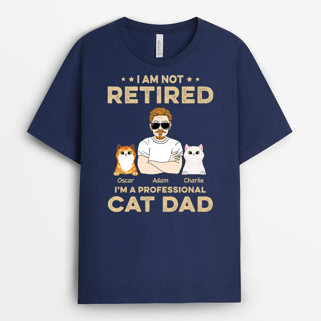 Custom Cat Shirts for Humans - Funny Retirement Gifts for Men