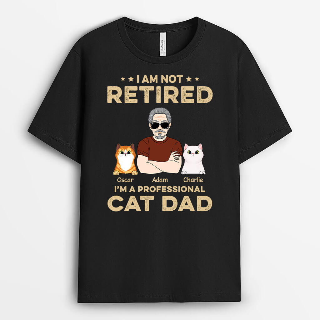 Custom Cat Shirts for Humans - Funny Retirement Gifts for Men