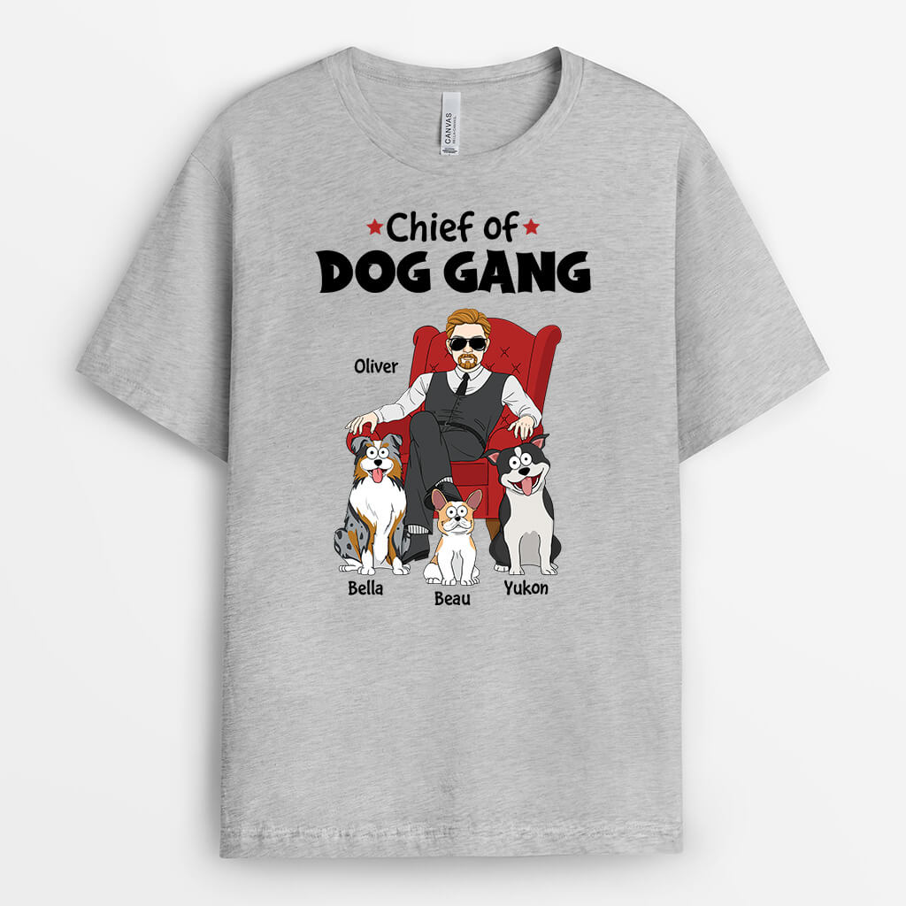 Chief of Dog Gang - Custom Dog Shirts For Men