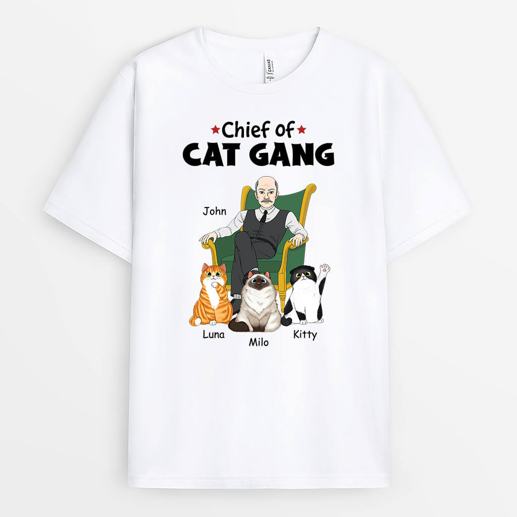 Personalized Cat Shirts for Men - Unique Cat Dad Presents