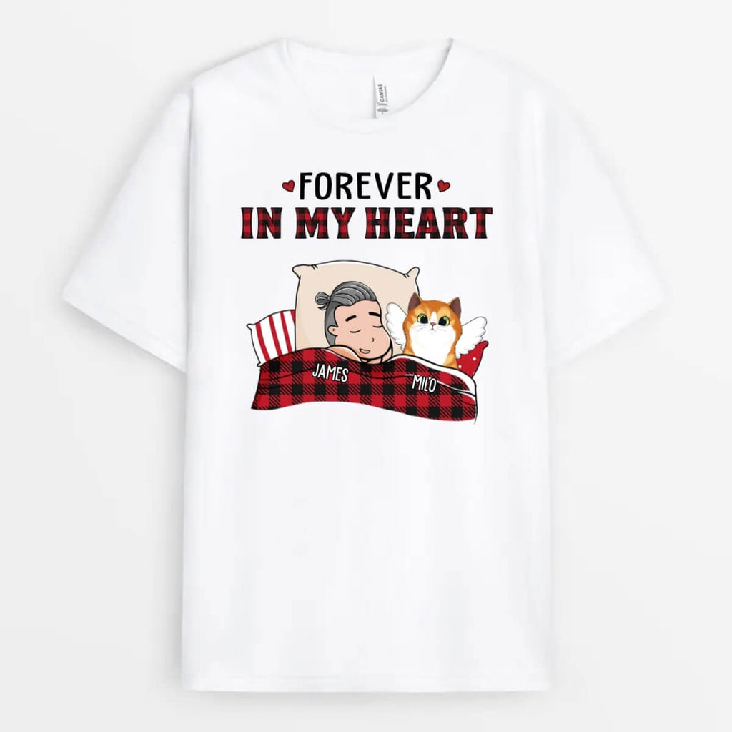 Personalized Cat Shirts - Cat Memorial Gifts - Forever In My Heart