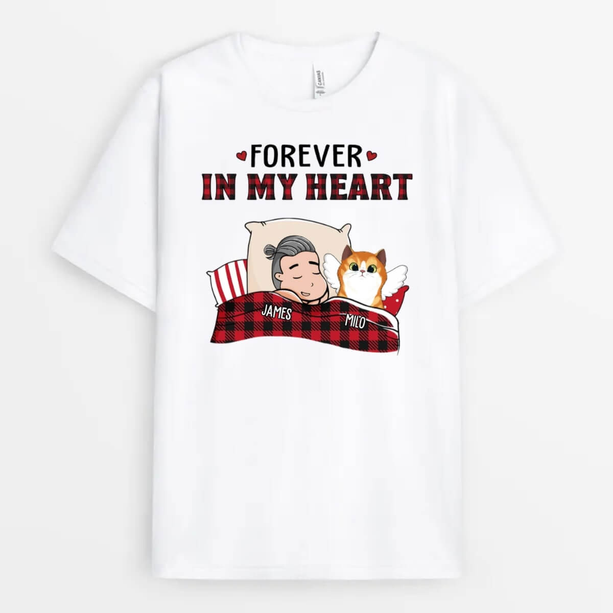 Personalized Cat Shirts - Cat Memorial Gifts - Forever In My Heart