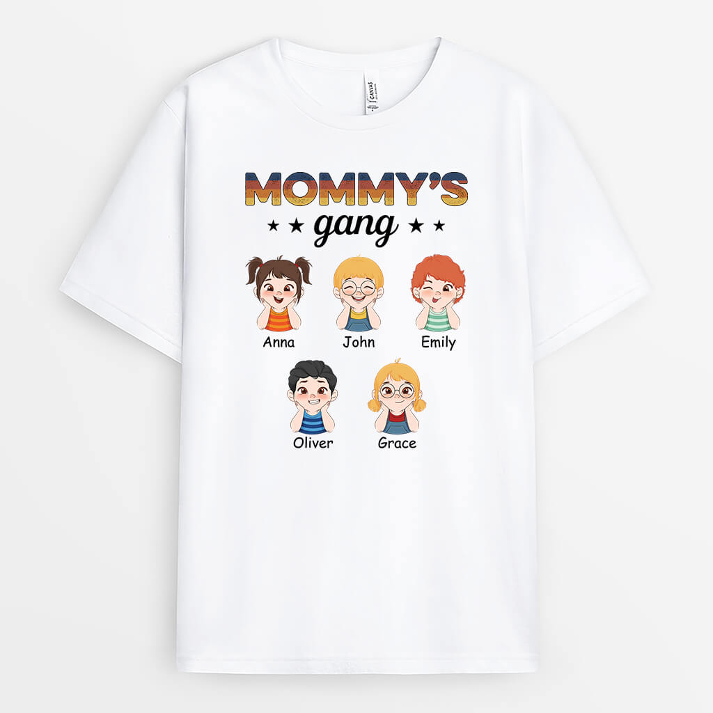 Personalized Mommy's Gang T-shirt