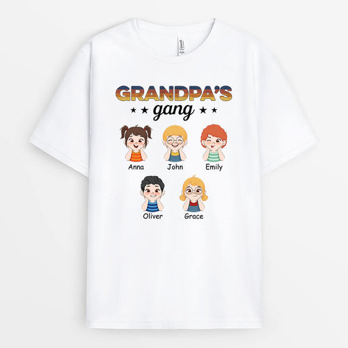 Daddy's Gang - Personalized T-Shirt for Dad with Photo